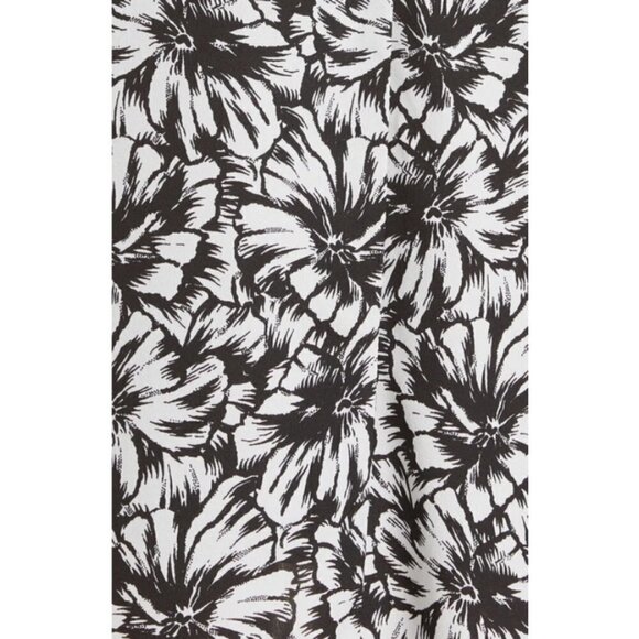 💕LIKELY💕 Saylor Dress ~ Black & White Abstract Floral Print 6 NWT - Picture 6 of 16